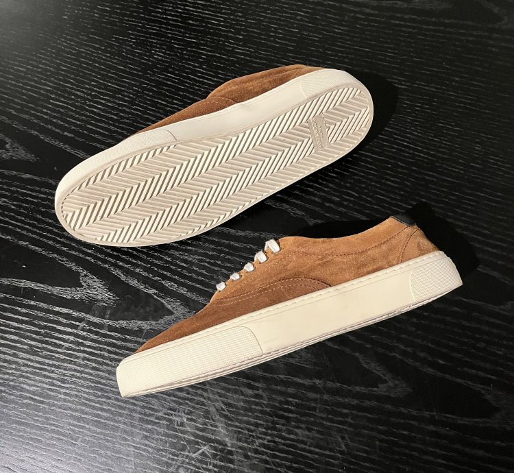 Saint Laurent Paris Venice Sneaker Brown Suede