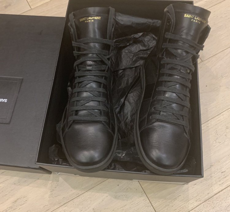 Saint Laurent Sl 06 Black Sneakers Hedi Era