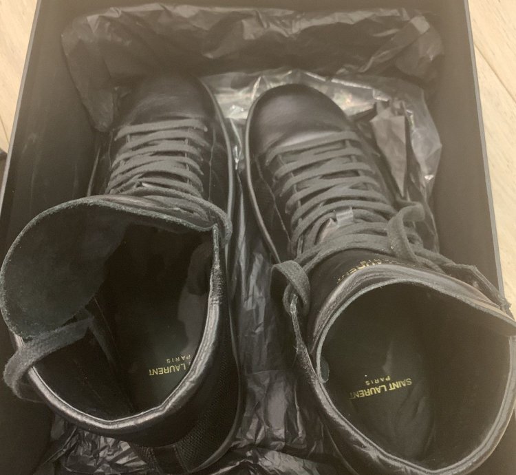 Saint Laurent Sl 06 Black Sneakers Hedi Era