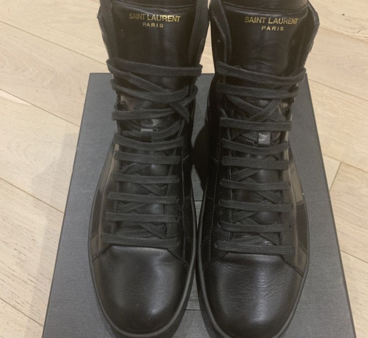 Saint Laurent Sl 06 Black Sneakers Hedi Era
