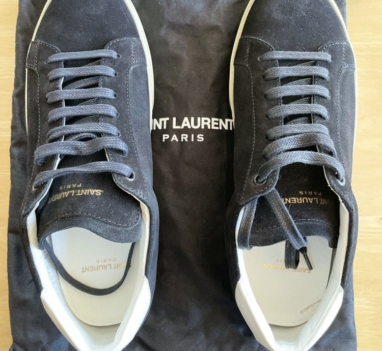 Saint Laurent Sl 06 Black Suede Sneakers