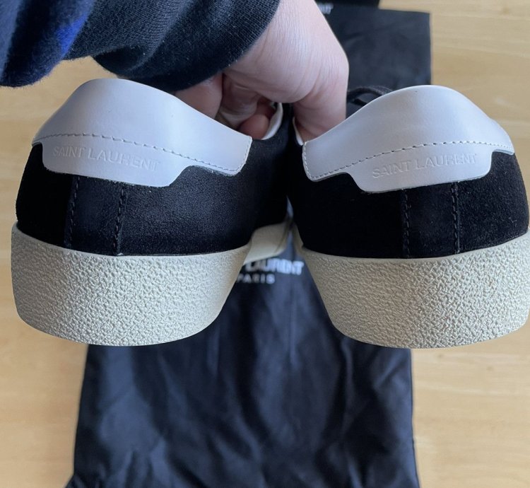 Saint Laurent Sl 06 Black Suede Sneakers