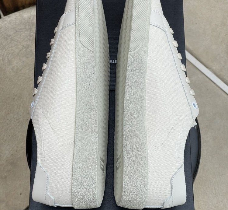 Saint Laurent Sl06 Court Canvas Signature Sneaker