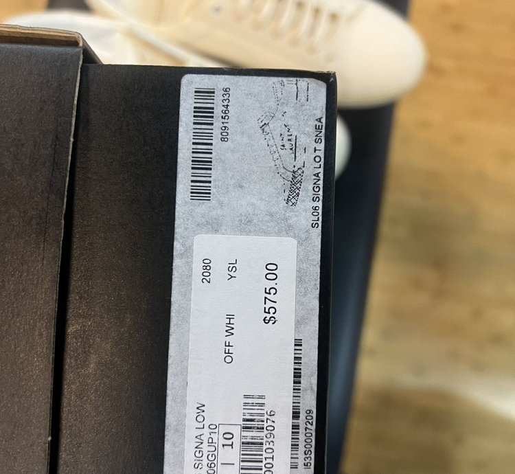 Saint Laurent Sl06 Off White Low Top Sneaker
