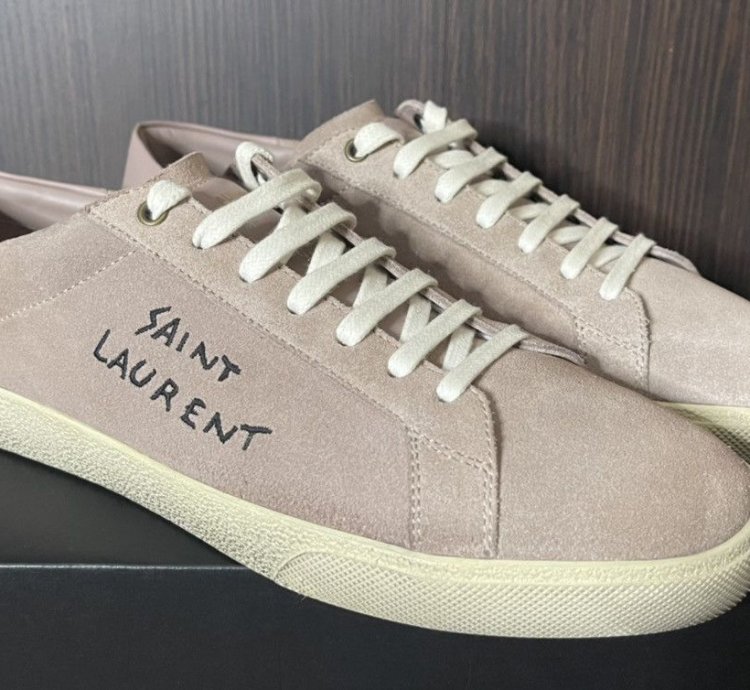 Saint Laurent Sl06 Rose Court Classic Signature Sneakers