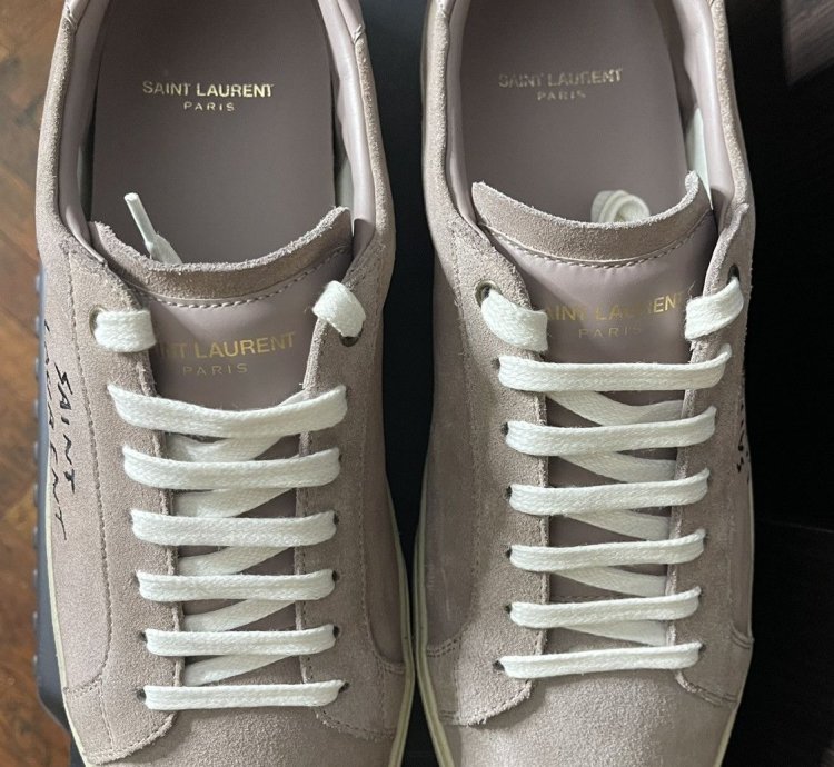 Saint Laurent Sl06 Rose Court Classic Signature Sneakers