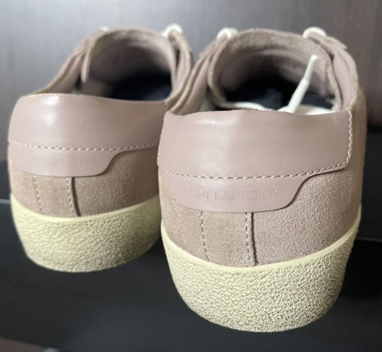 Saint Laurent Sl06 Rose Court Classic Signature Sneakers