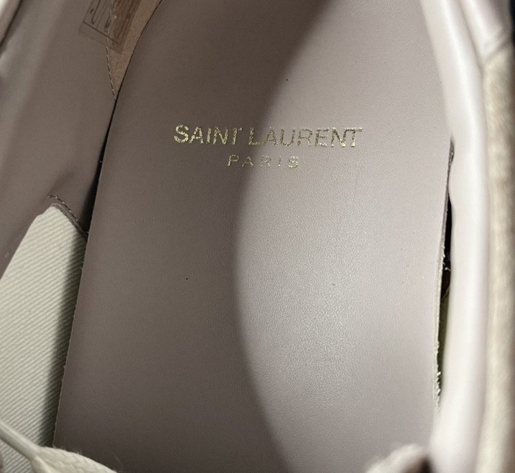 Saint Laurent Sl06 Rose Court Classic Signature Sneakers