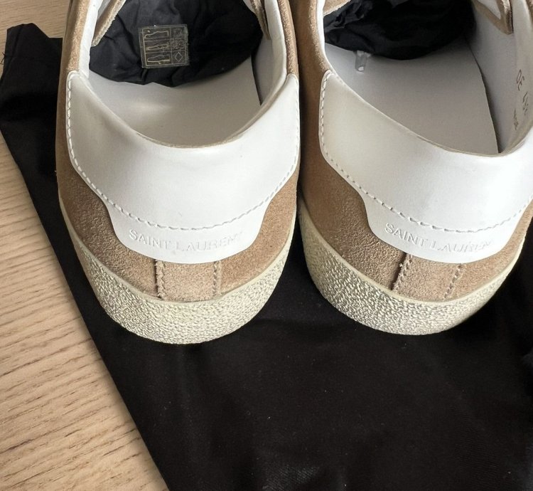Saint Laurent Sl06 Suede Soho Desert Tan Nib Sz 42