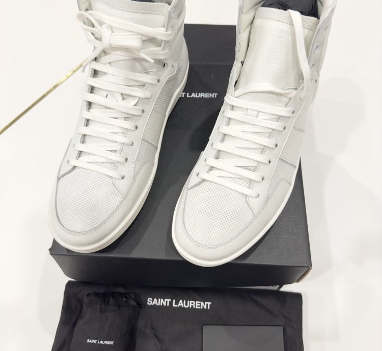 Saint Laurent Sl10h White Sneakers Sz 43