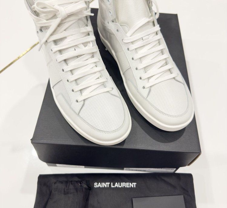 Saint Laurent Sl10h White Sneakers Sz 43