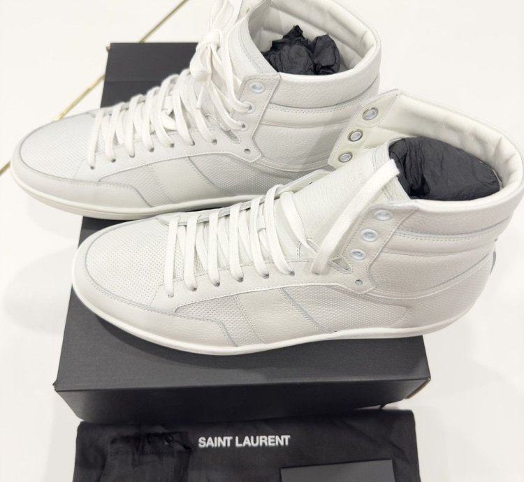Saint Laurent Sl10h White Sneakers Sz 43