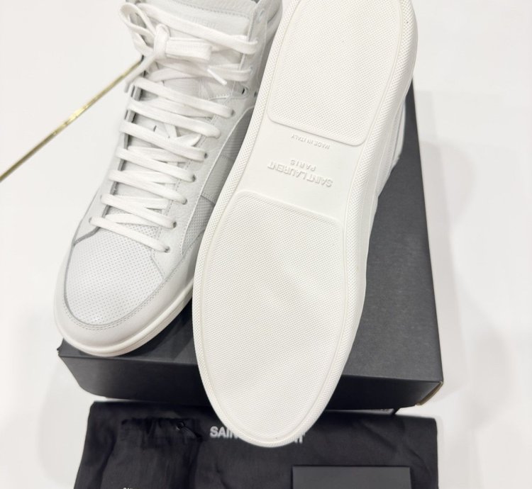 Saint Laurent Sl10h White Sneakers Sz 43