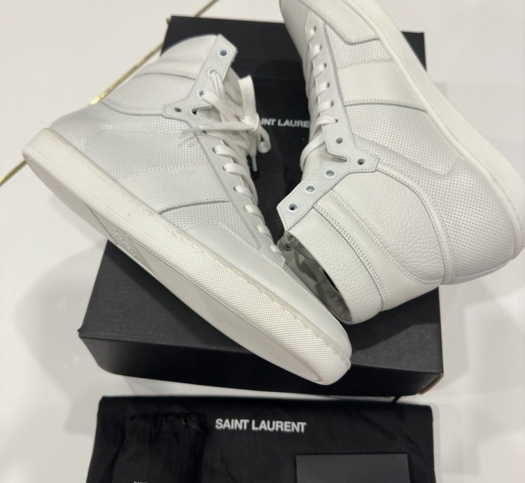 Saint Laurent Sl10h White Sneakers Sz 43