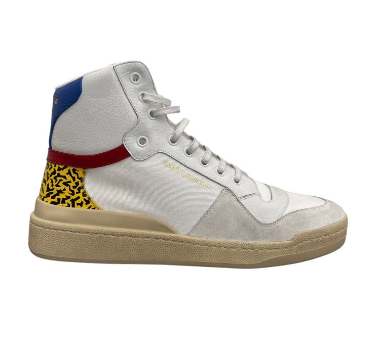 Saint Laurent Sl24 Mid Top Sneakers