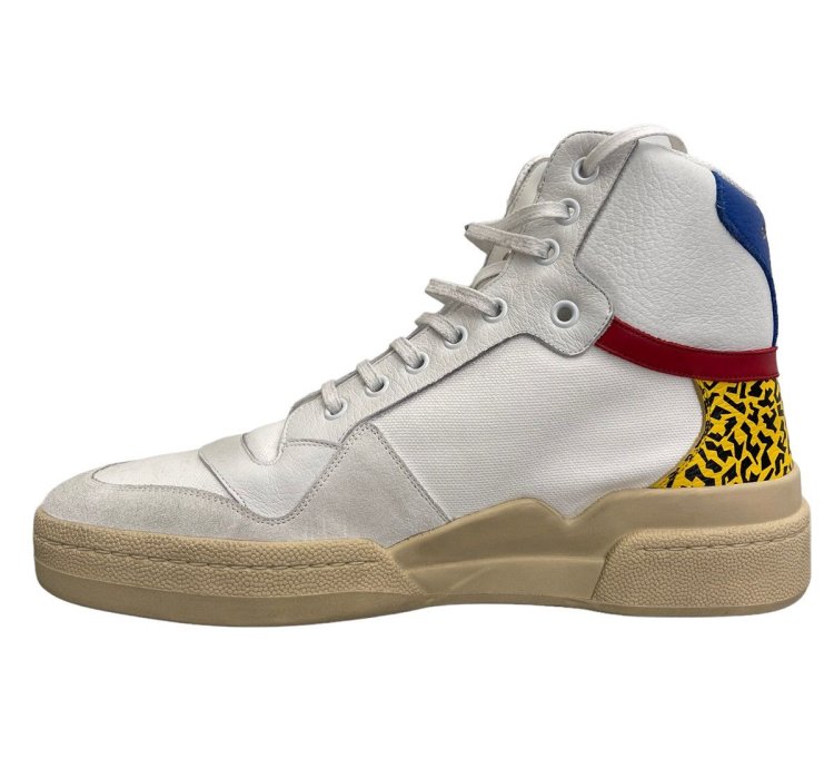 Saint Laurent Sl24 Mid Top Sneakers