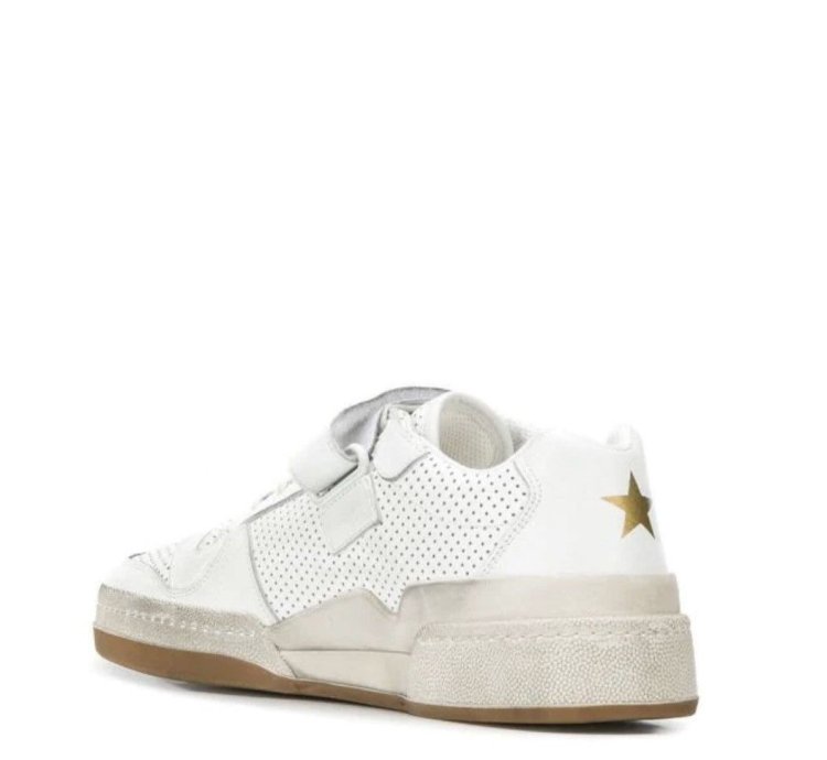 Saint Laurent Sl24 Worn-effect Sneakers