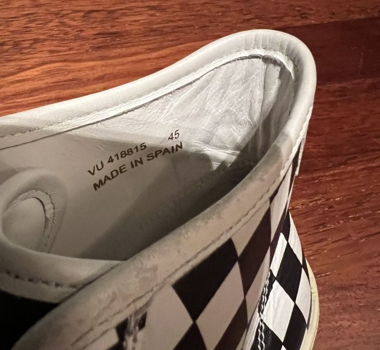 Saint Laurent Ss16 Checkered Sneakers Sz 12 brand New