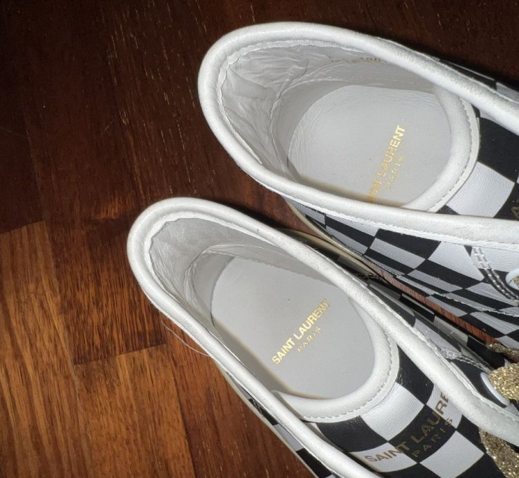 Saint Laurent Ss16 Checkered Sneakers Sz 12 brand New