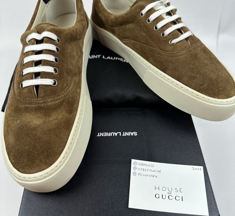 Saint Laurent Suede Sneakers