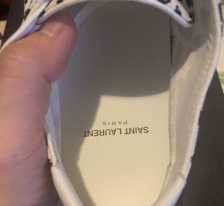 Saint Laurent Venice Babycat Print Leopard Sz 9