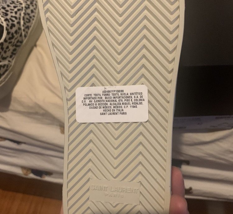 Saint Laurent Venice Babycat Print Leopard Sz 9