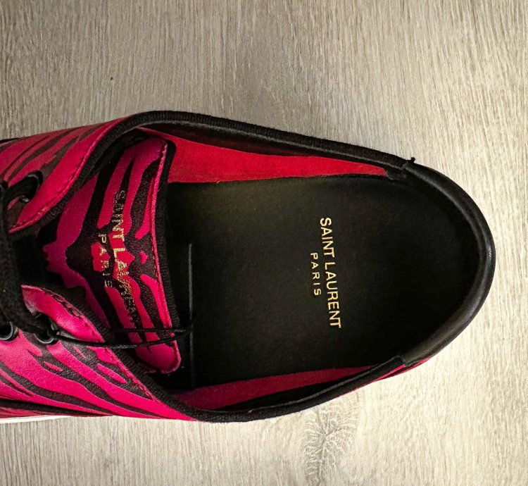 Saint Laurent Venice Low Leather Zebra Sneaker