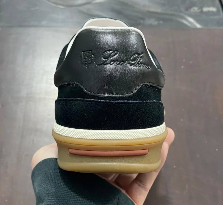 Loro Piana Tennis Walk Sneaker black Suede