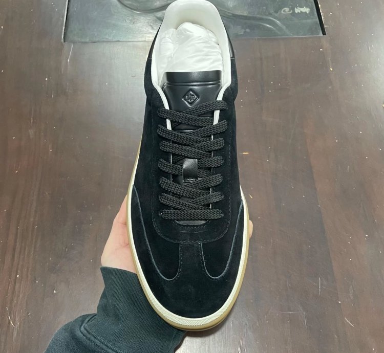 Loro Piana Tennis Walk Sneaker black Suede