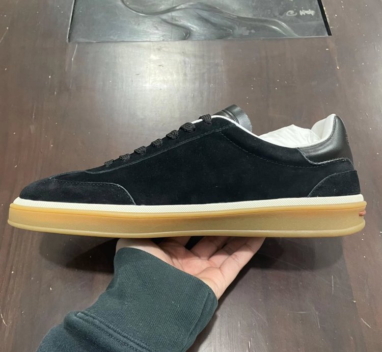 Loro Piana Tennis Walk Sneaker black Suede