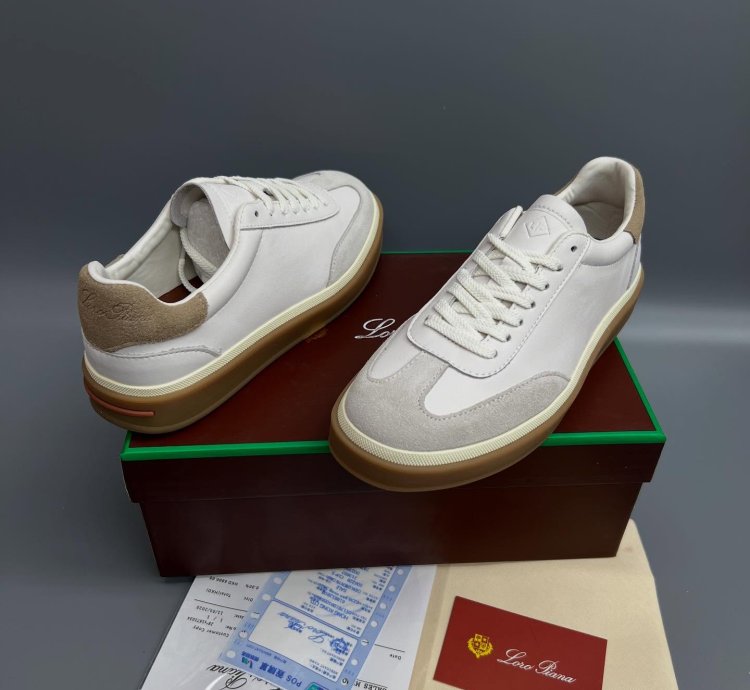 Loro Piana Tennis Walk Sneaker white