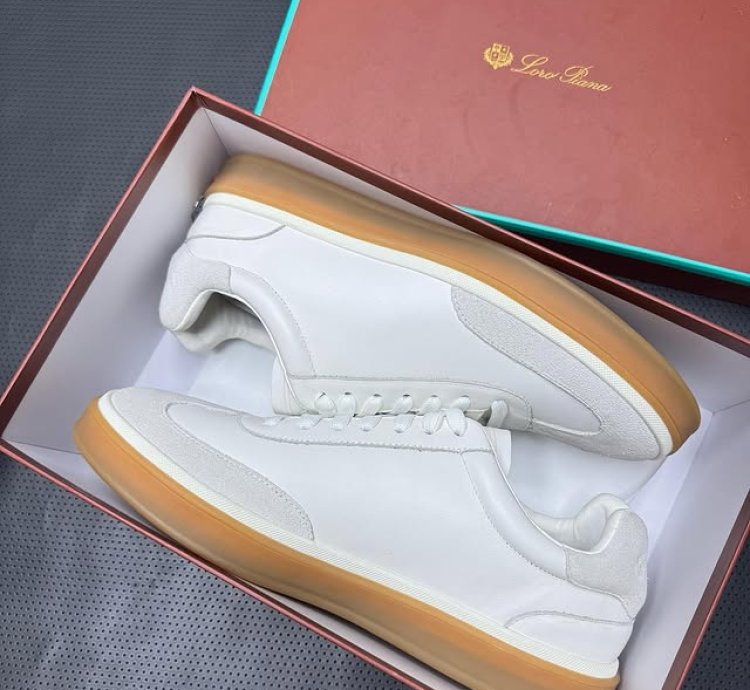 Loro Piana Tennis Walk Sneaker white