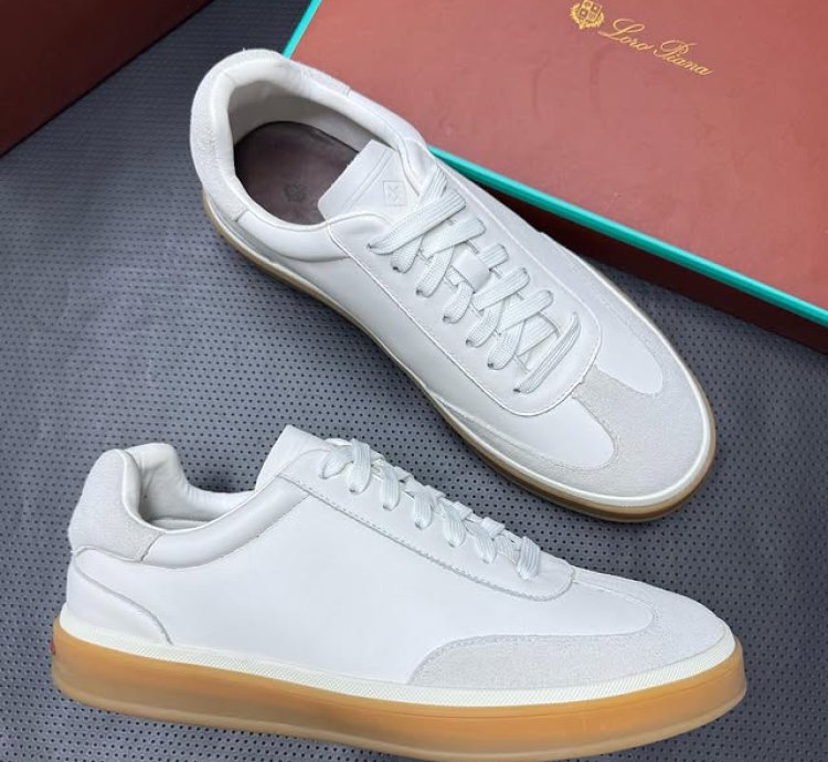 Loro Piana Tennis Walk Sneaker white