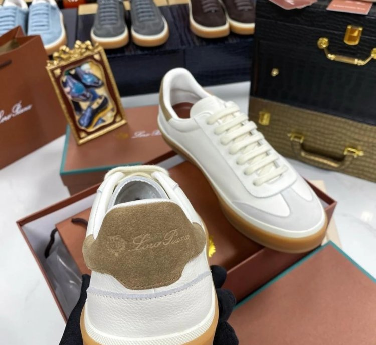 Loro Piana Tennis Walk Sneaker white