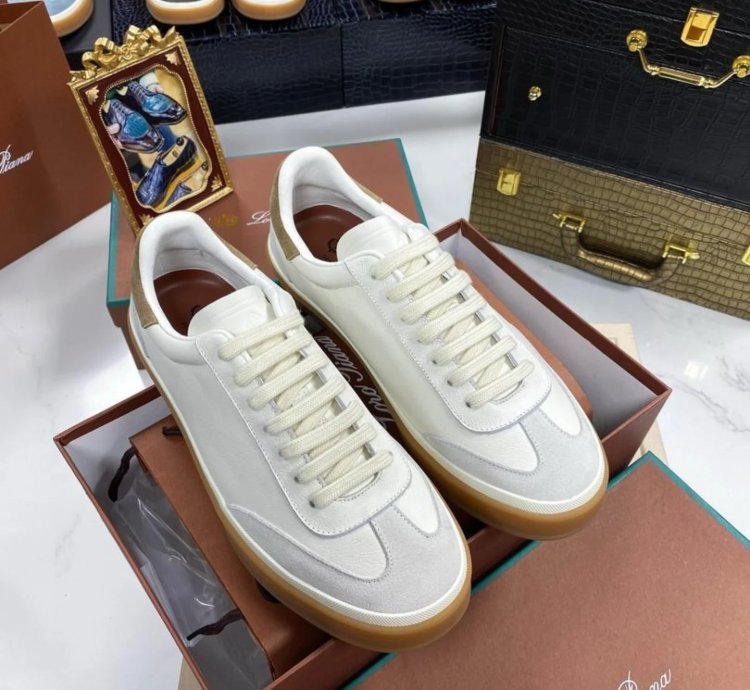 Loro Piana Tennis Walk Sneaker white