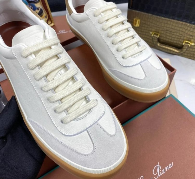 Loro Piana Tennis Walk Sneaker white