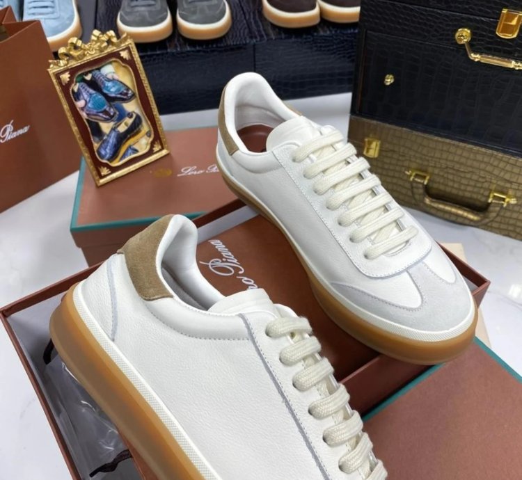 Loro Piana Tennis Walk Sneaker white