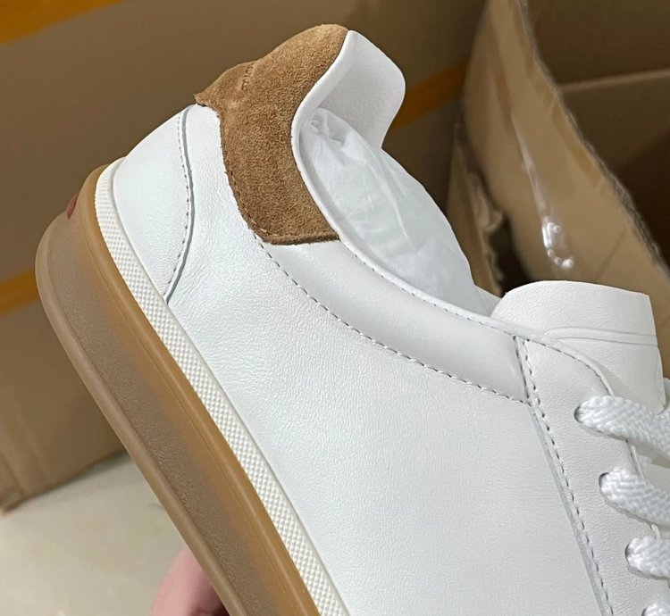 Loro Piana Tennis Walk Sneaker white
