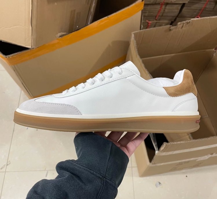 Loro Piana Tennis Walk Sneaker white