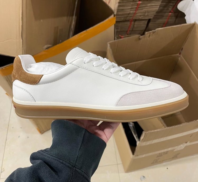 Loro Piana Tennis Walk Sneaker white