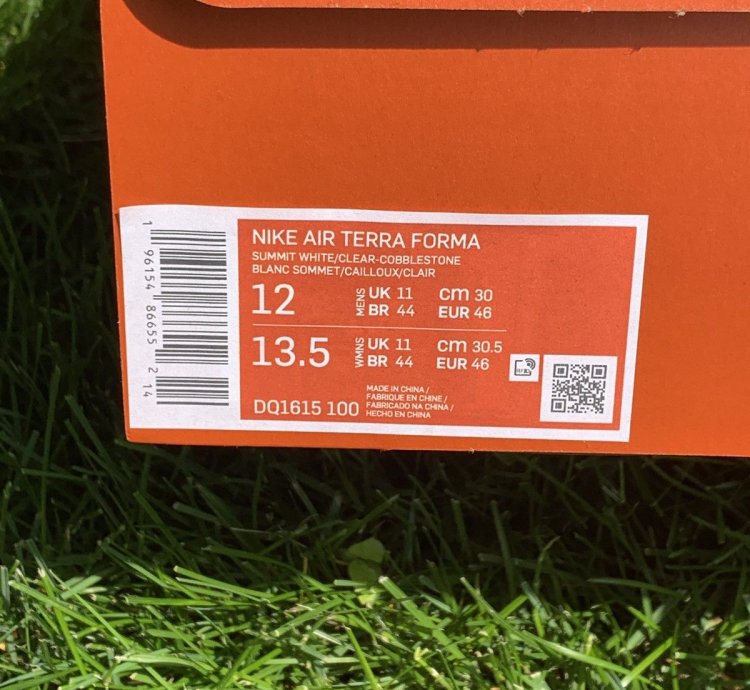 Size 12 - Nike Off White Terra Forma Summit White