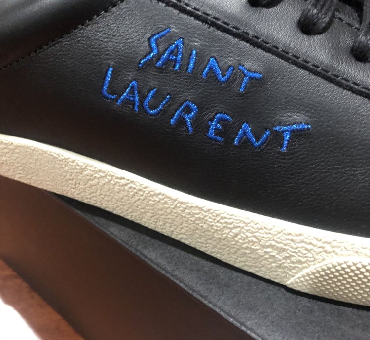 Sl 06 Black Leather Low Top Sneakers