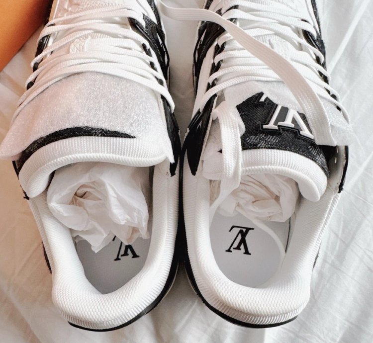 Lv Trainer Sneaker black White Monogram