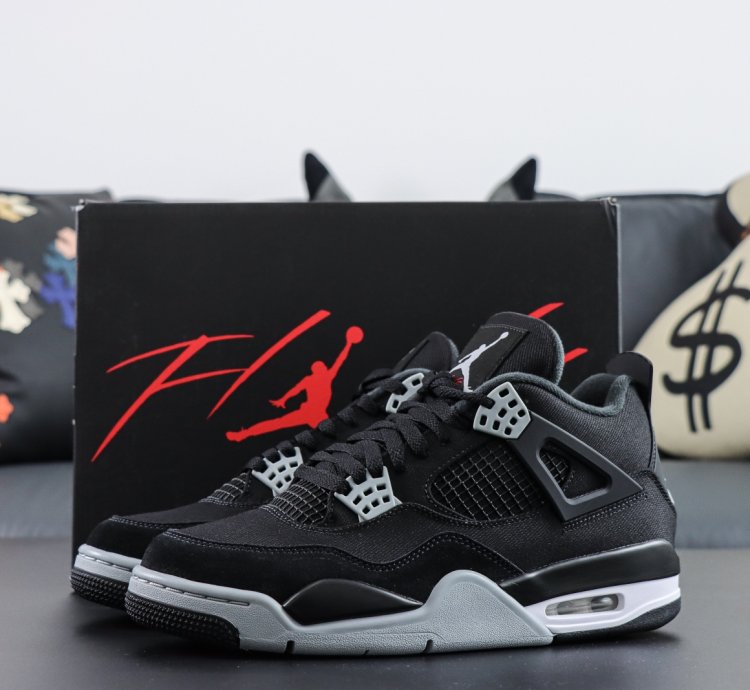 Nike Air Jordan 4 Retro Se Black Canvas Dh7138-006