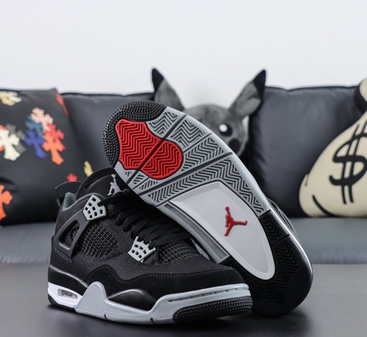 Nike Air Jordan 4 Retro Se Black Canvas Dh7138-006