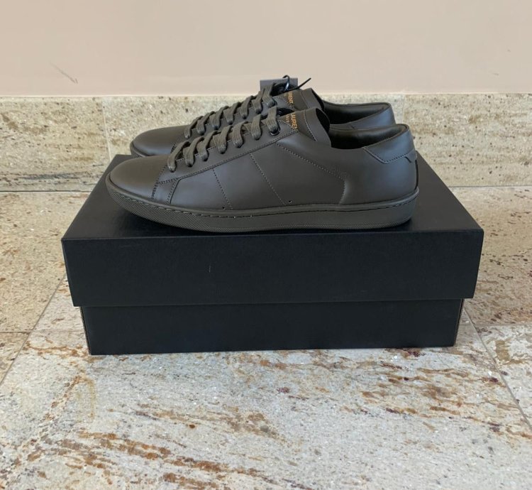 Sl01 Low Top Sneakers In Haunting Green