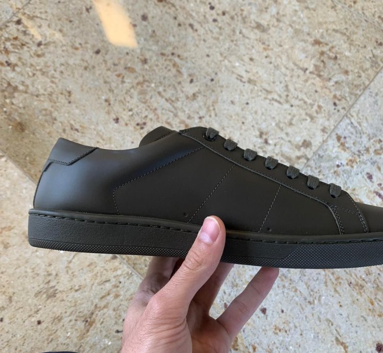 Sl01 Low Top Sneakers In Haunting Green