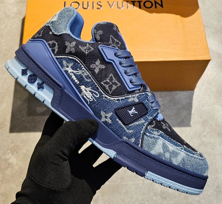 Iv Trainer Sneaker blue Black Denim Monogram