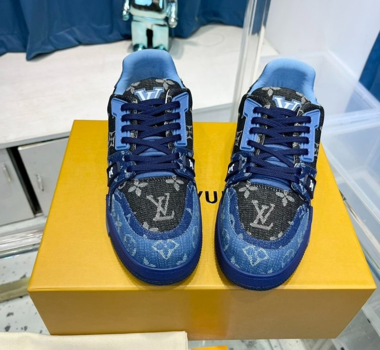 Iv Trainer Sneaker blue Black Denim Monogram