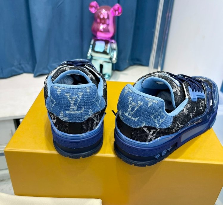 Iv Trainer Sneaker blue Black Denim Monogram